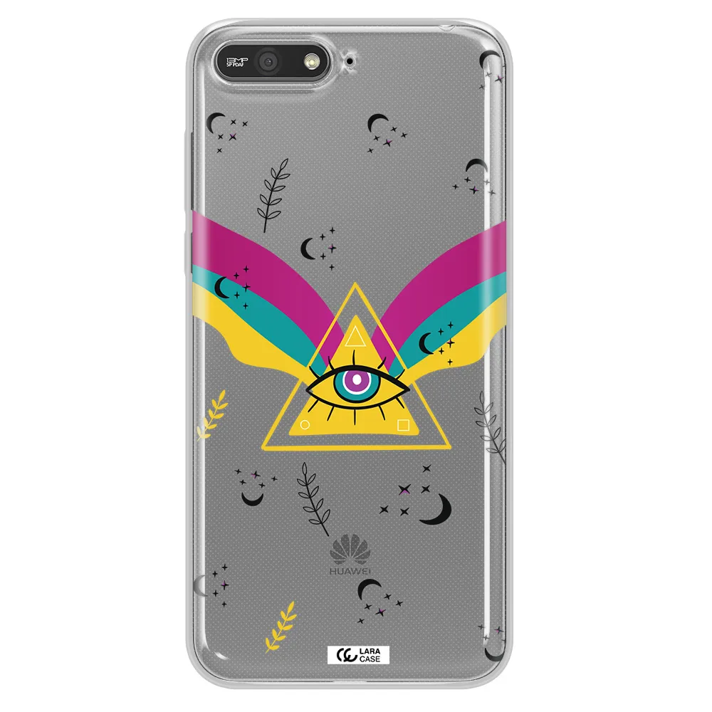 One-Eyed Pyramid Huawei Y6 2018 Clear TPU Case