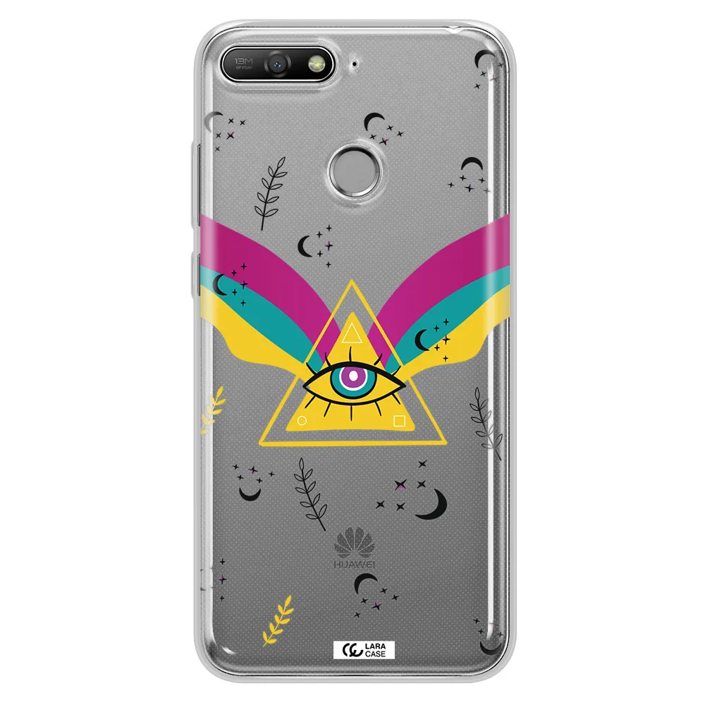 One-Eyed Pyramid Huawei Y6 Prime 2018 Clear TPU Case