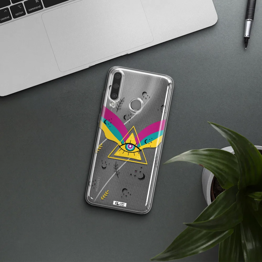 One-Eyed Pyramid Huawei Y6P Clear TPU Case