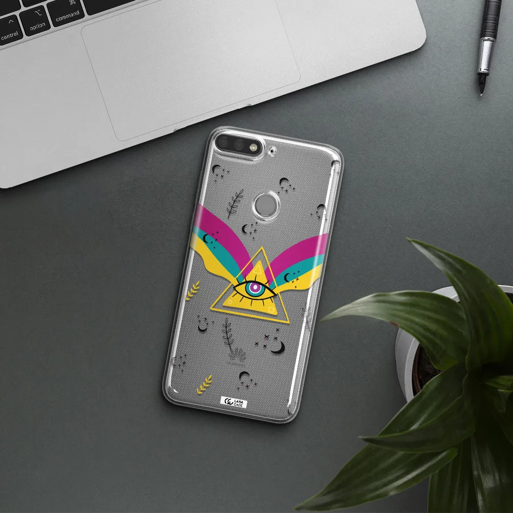 One-Eyed Pyramid Huawei Y7 Prime 2018 Clear TPU Case