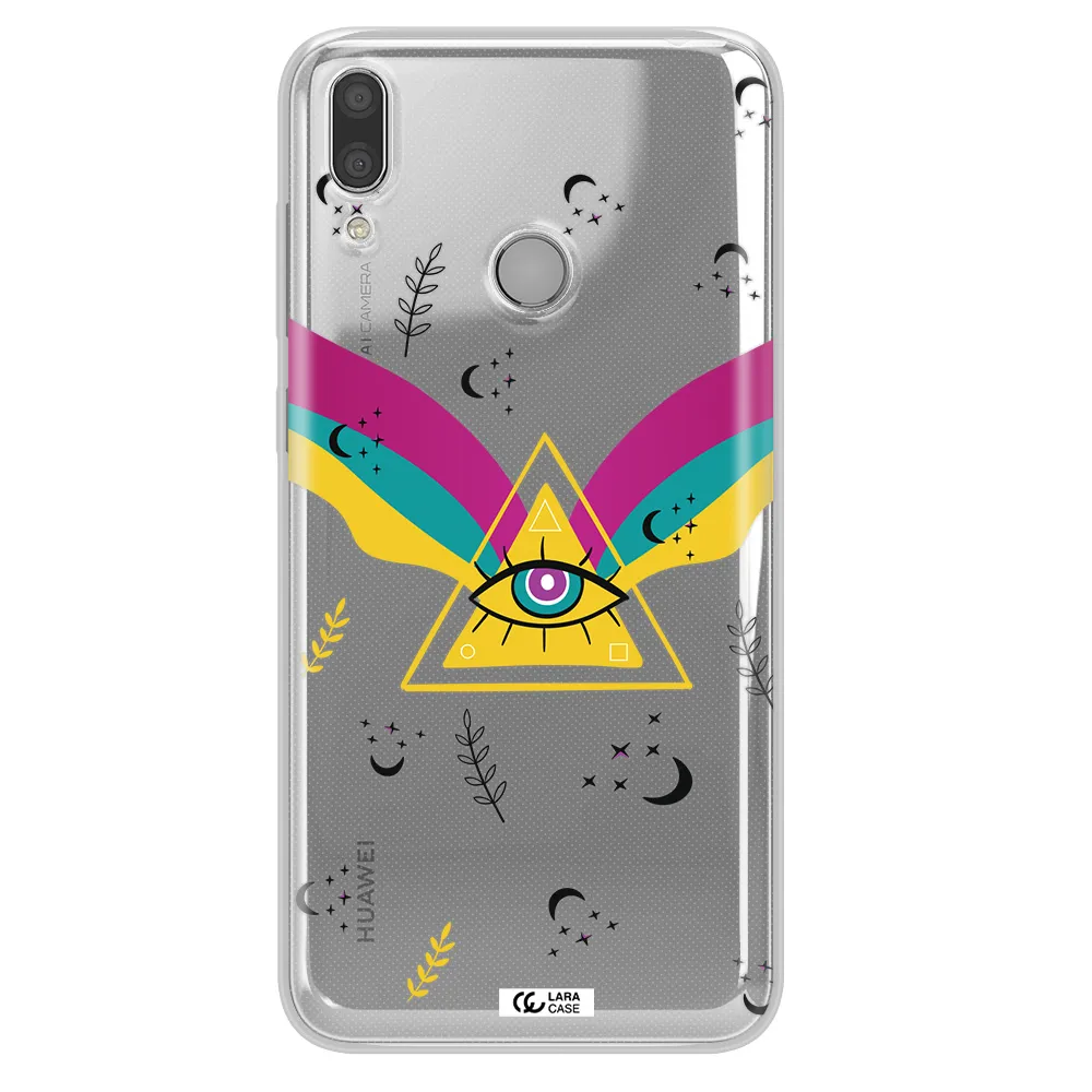 One-Eyed Pyramid Huawei Y9 2019 Clear TPU Case