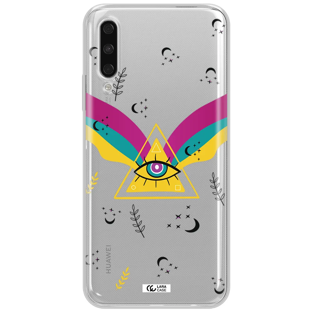 One-Eyed Pyramid Huawei Y9S Clear Tpu Case