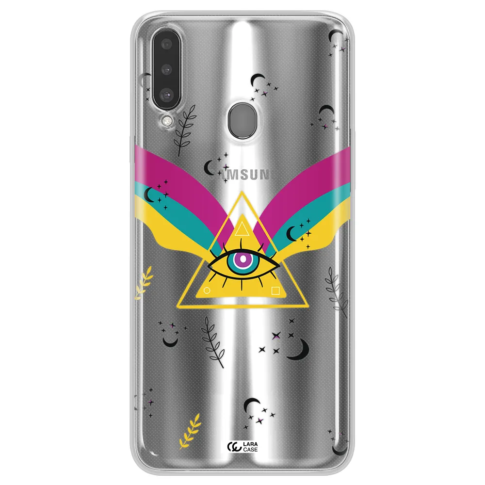 One-Eyed Pyramid Samsung A20S Clear TPU Case