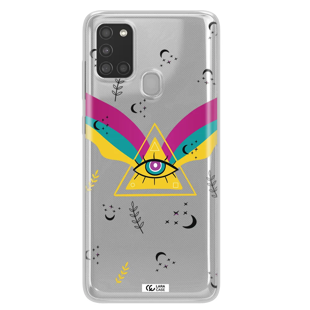 One-Eyed Pyramid Samsung A21S Clear TPU Case