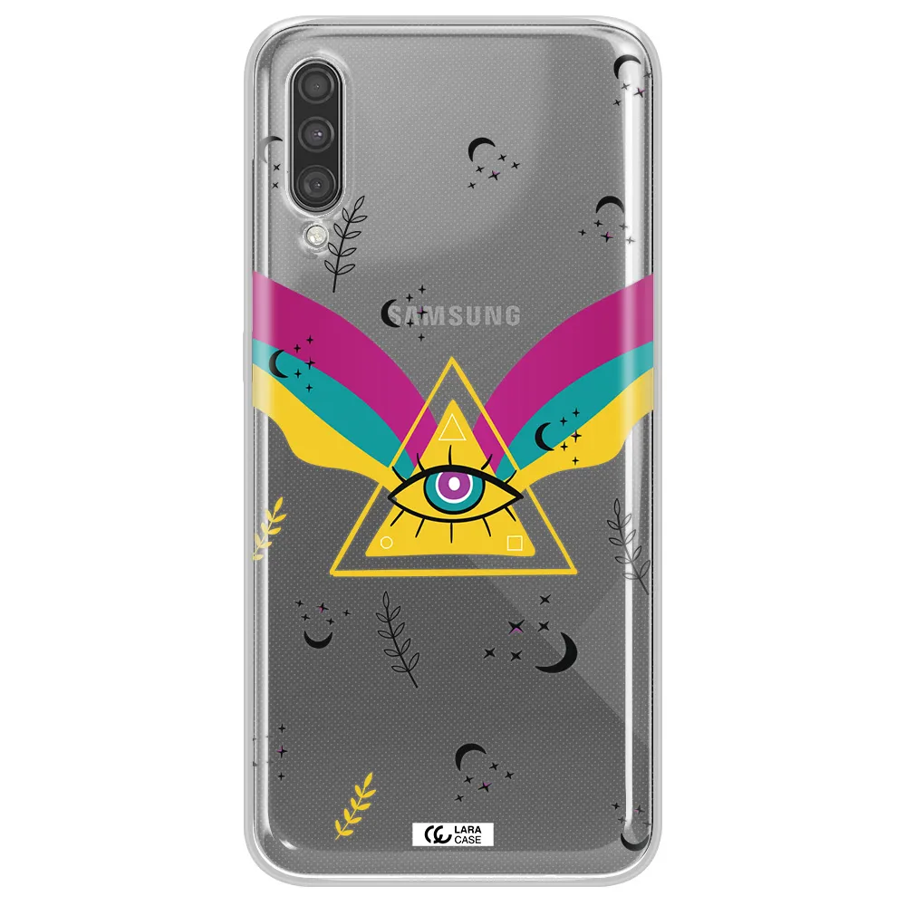 One-Eyed Pyramid Samsung A30S Clear TPU Case