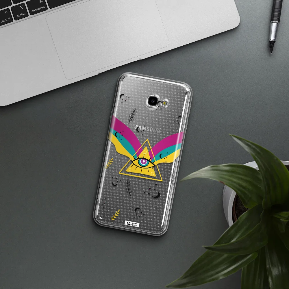 One-Eyed Pyramid Samsung J4 Plus Clear TPU Case