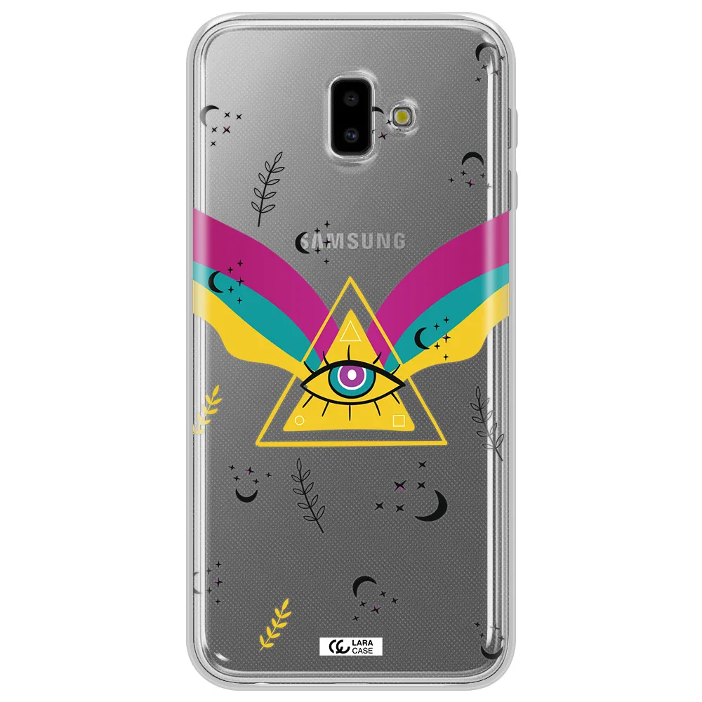 One-Eyed Pyramid Samsung J6 Plus Clear TPU Case
