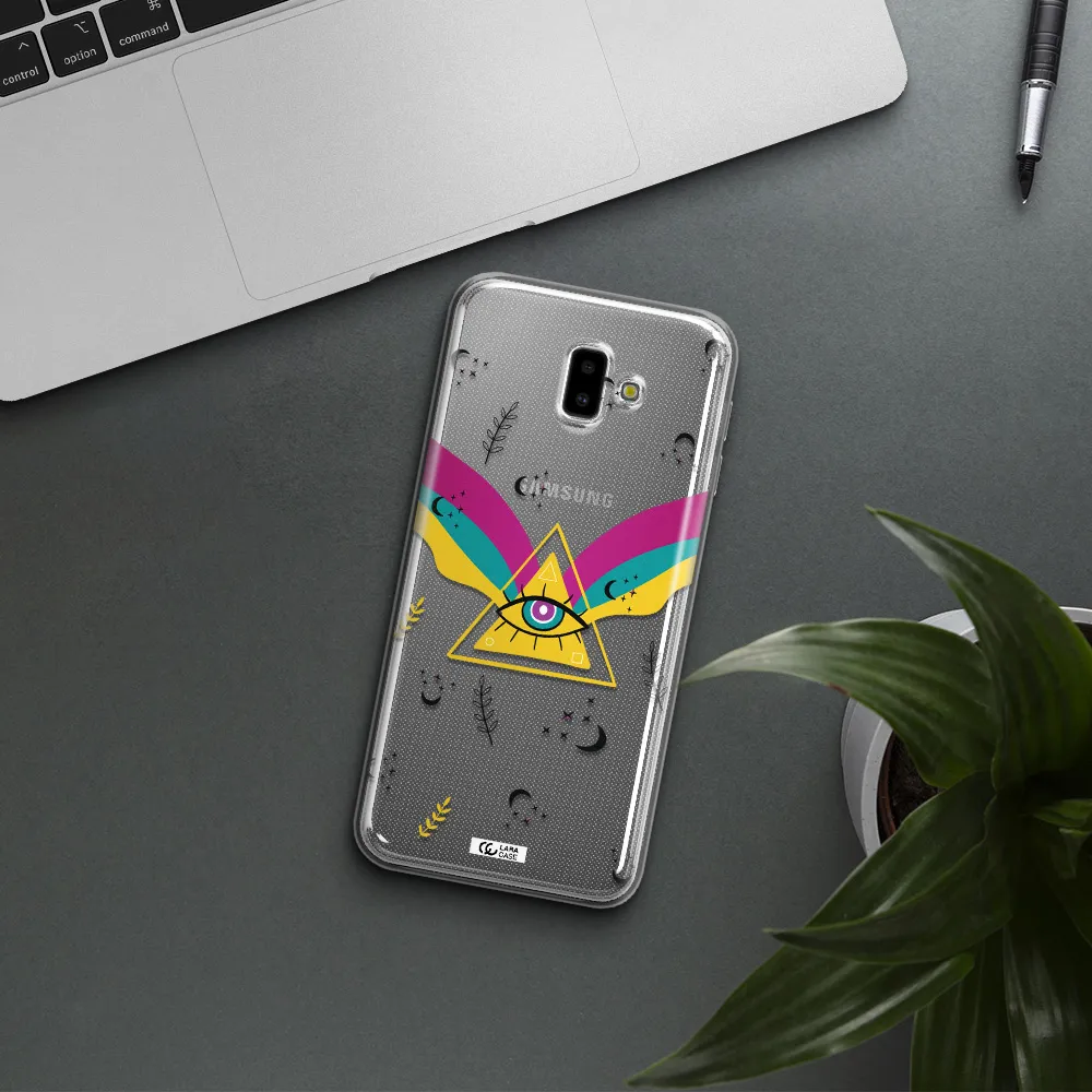 One-Eyed Pyramid Samsung J6 Plus Clear TPU Case