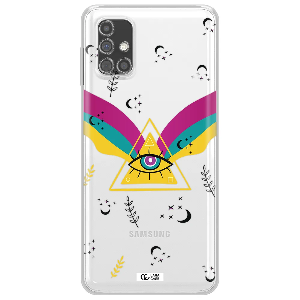 One-Eyed Pyramid Samsung M31S Clear TPU Case