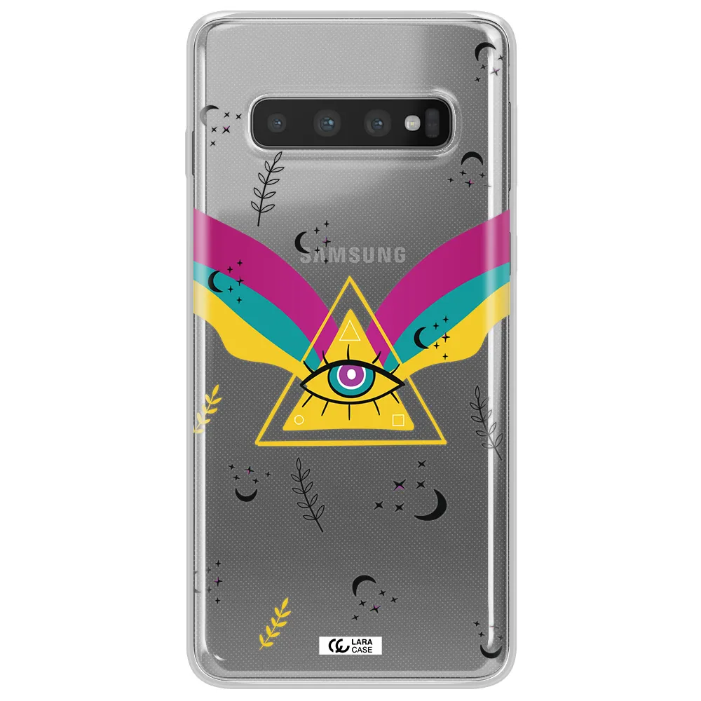 One-Eyed Pyramid Samsung S10 Plus Clear TPU Case