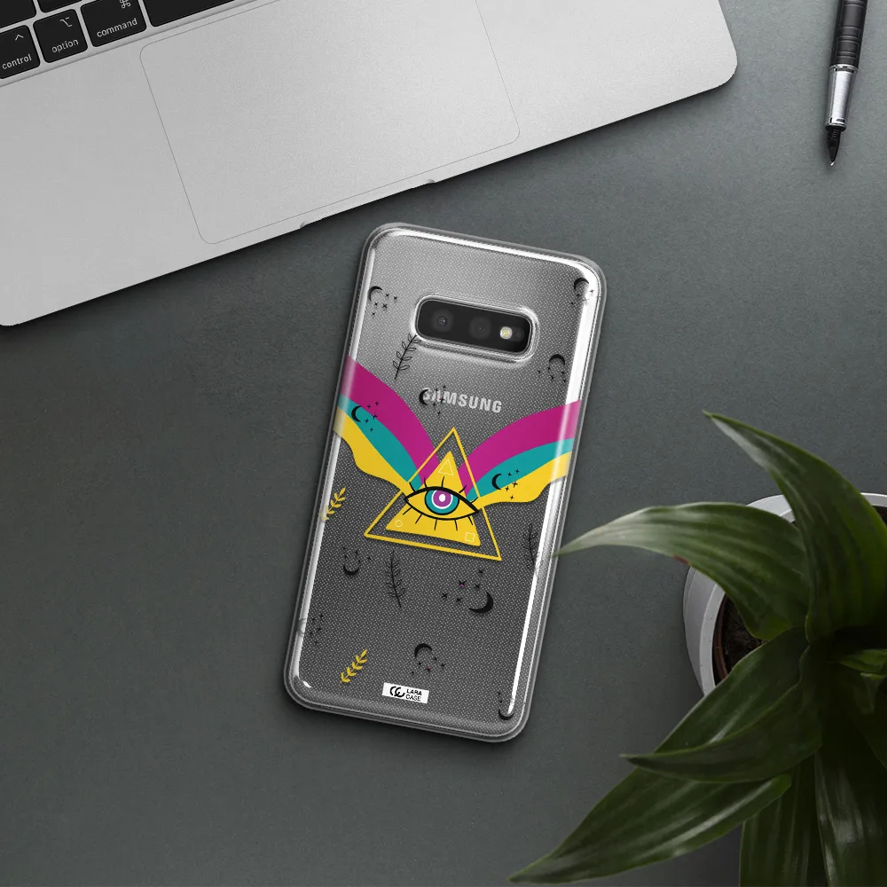 One-Eyed Pyramid Samsung S10e Clear TPU Case