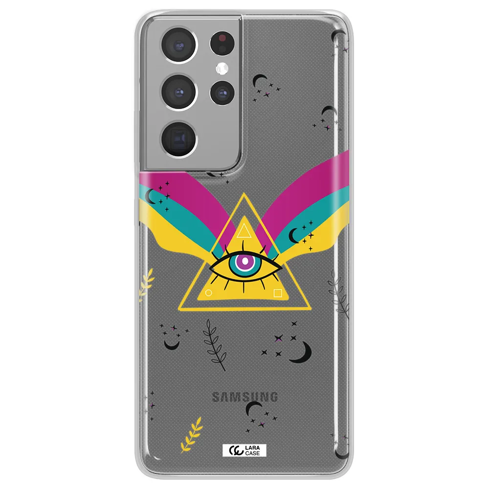 One-Eyed Pyramid Samsung S21 Ultra Clear TPU Case