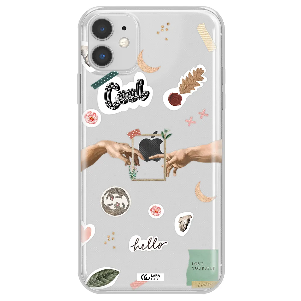 Creation Of Adam Apple iPhone 11 Clear TPU Case