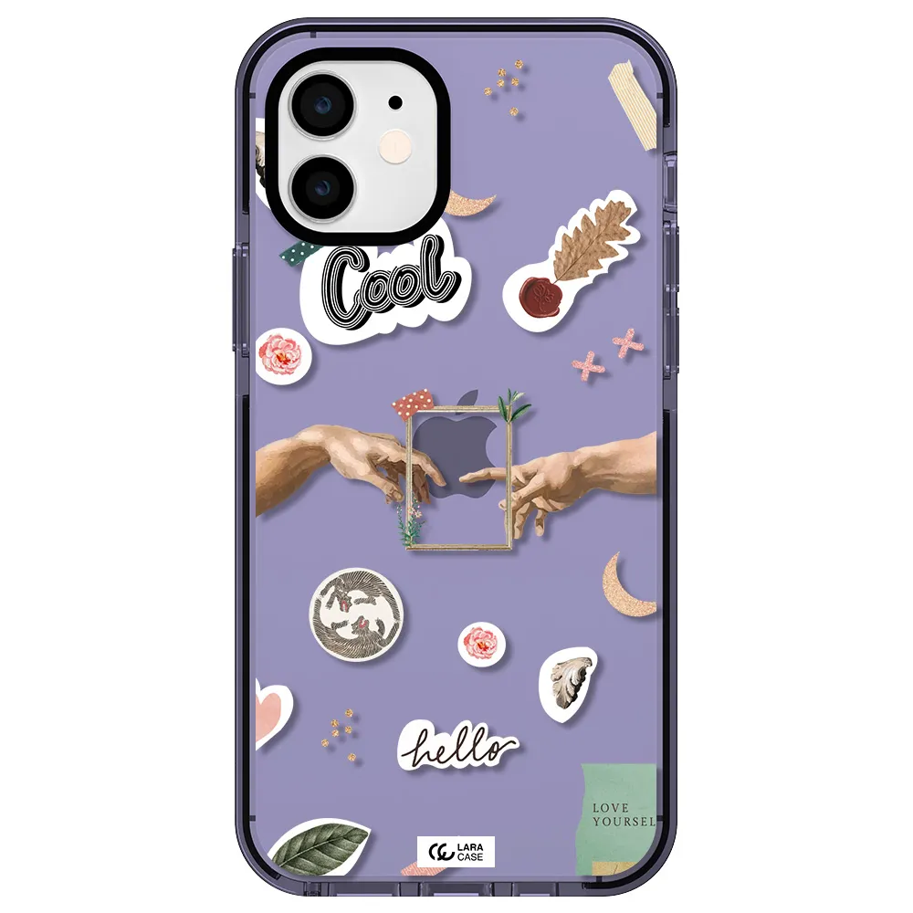 Creation Of Adam Apple iPhone 11 impact Lilac Case