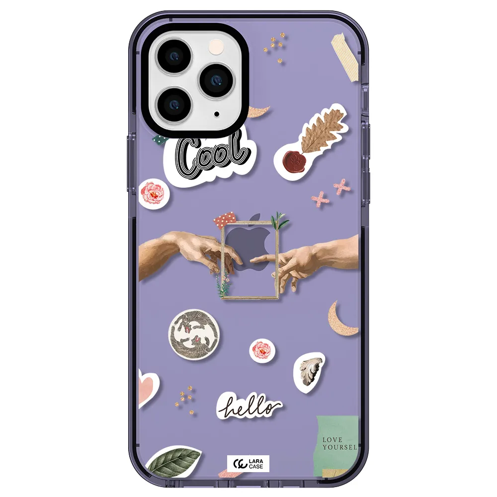 Creation Of Adam Apple iPhone 11 pro impact Lilac Case