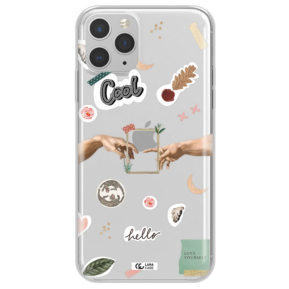 Creation Of Adam Apple iPhone 11 pro max Clear TPU Case