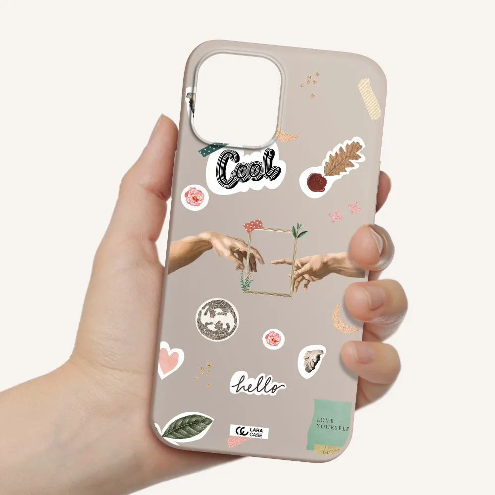 Creation Of Adam Apple iPhone 12 pro max Silicone Stone Case