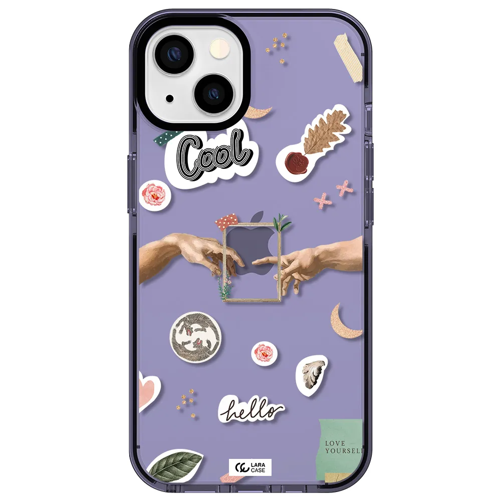 Creation Of Adam Apple iPhone 13 impact Lilac Case