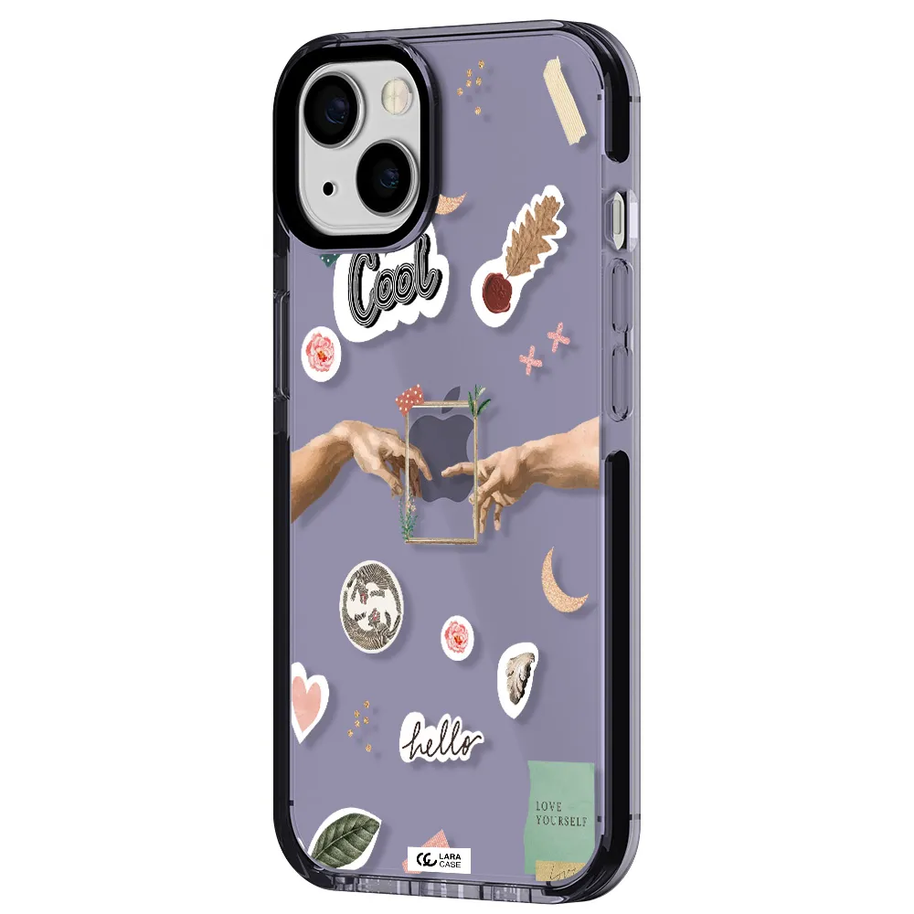 Creation Of Adam Apple iPhone 13 impact Lilac Case