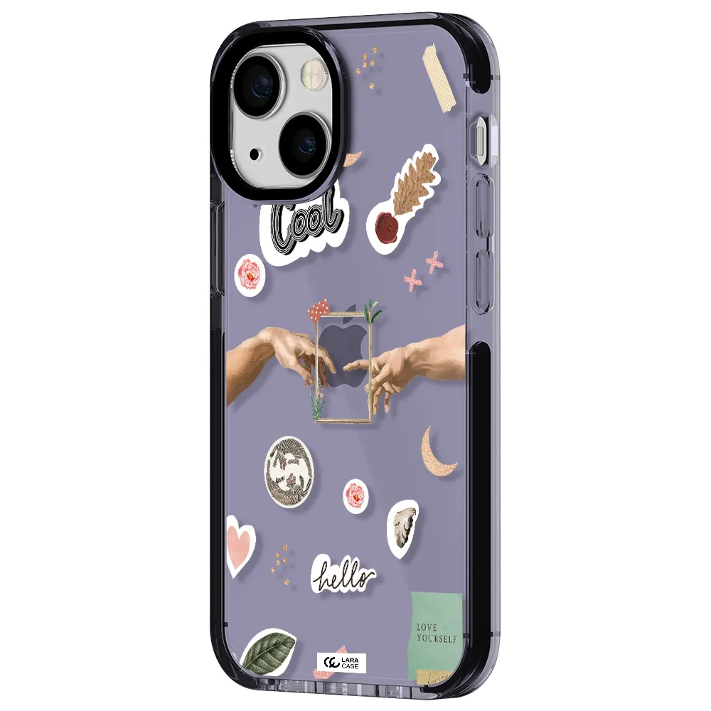 Creation Of Adam Apple iPhone 13 mini impact Lilac Case