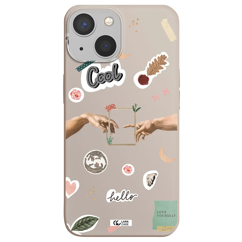 Creation Of Adam Apple iPhone 13 mini Silicone Stone Case