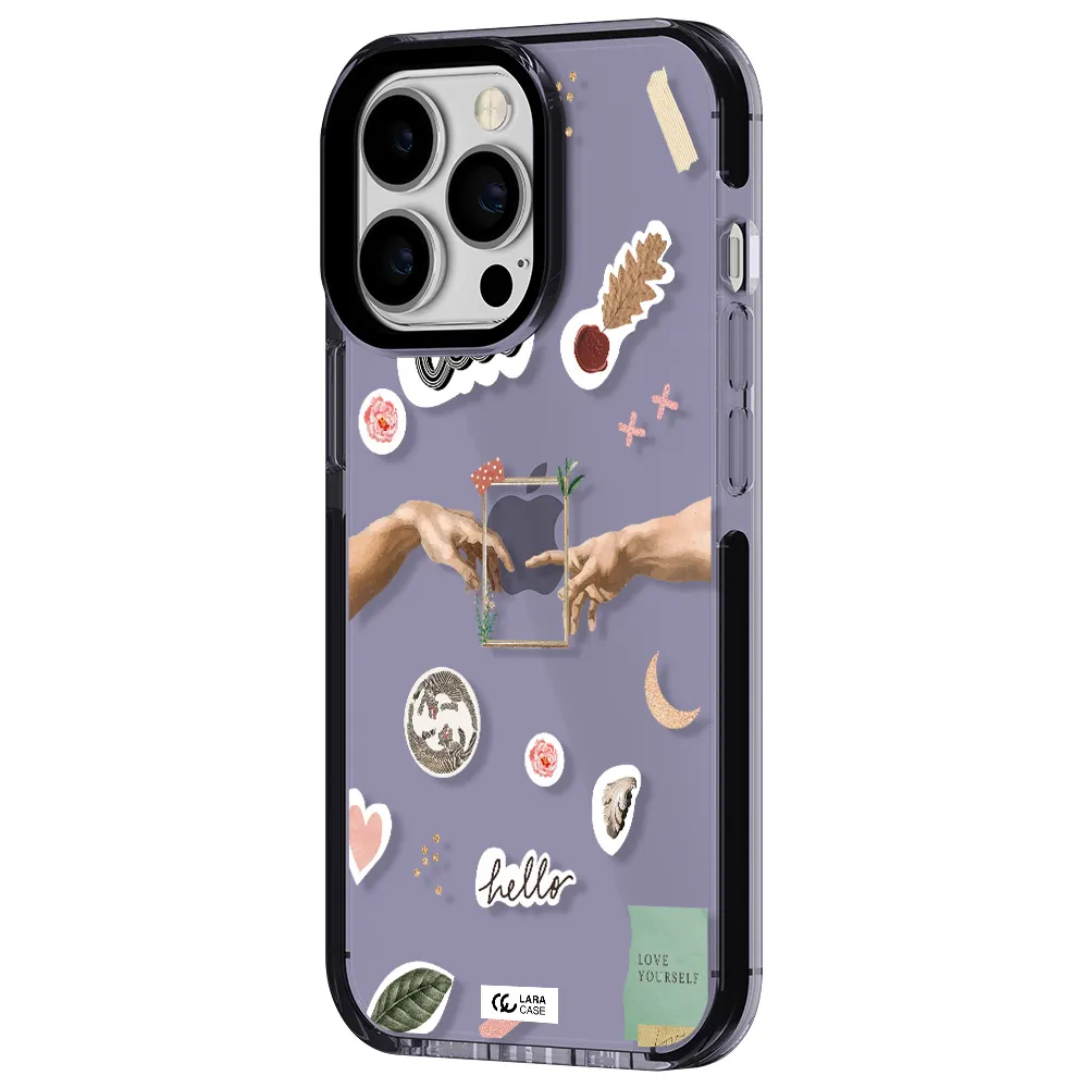 Creation Of Adam Apple iPhone 13 Pro impact Lilac Case