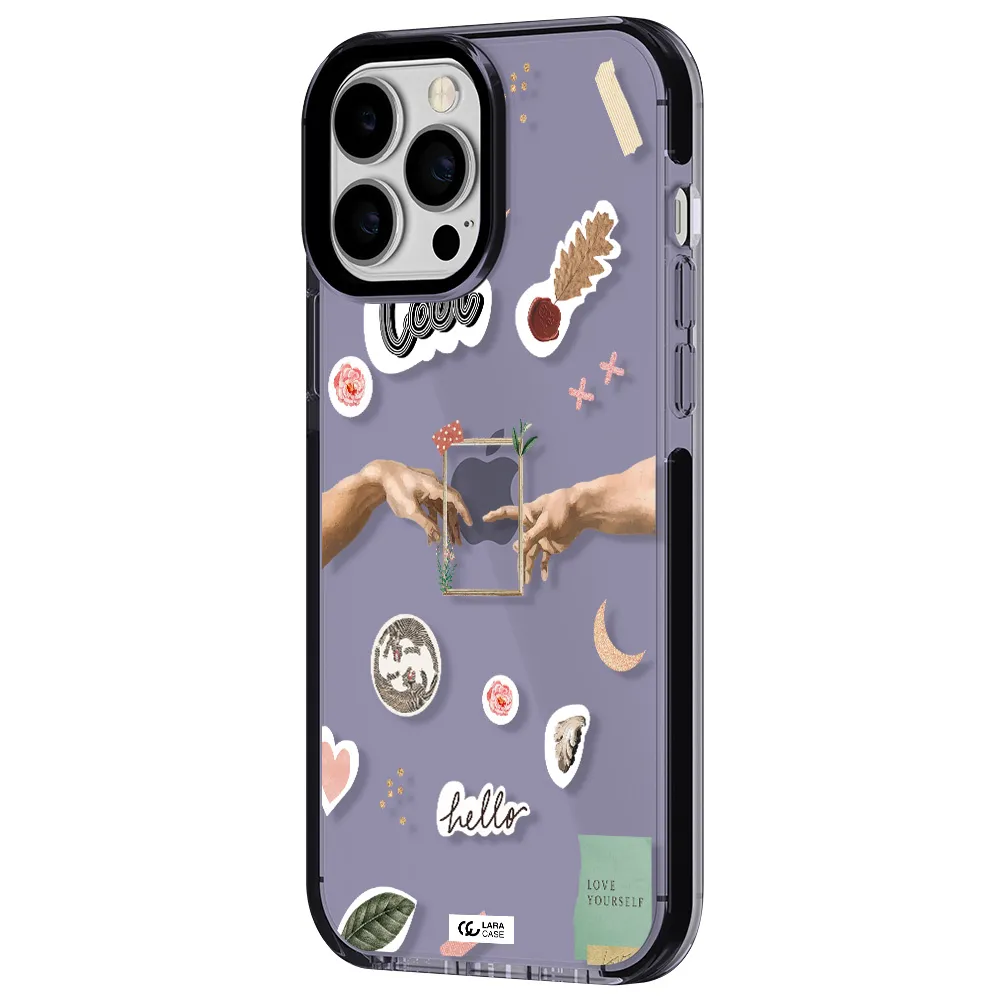 Creation Of Adam Apple iPhone 13 Pro Max impact Lilac Case