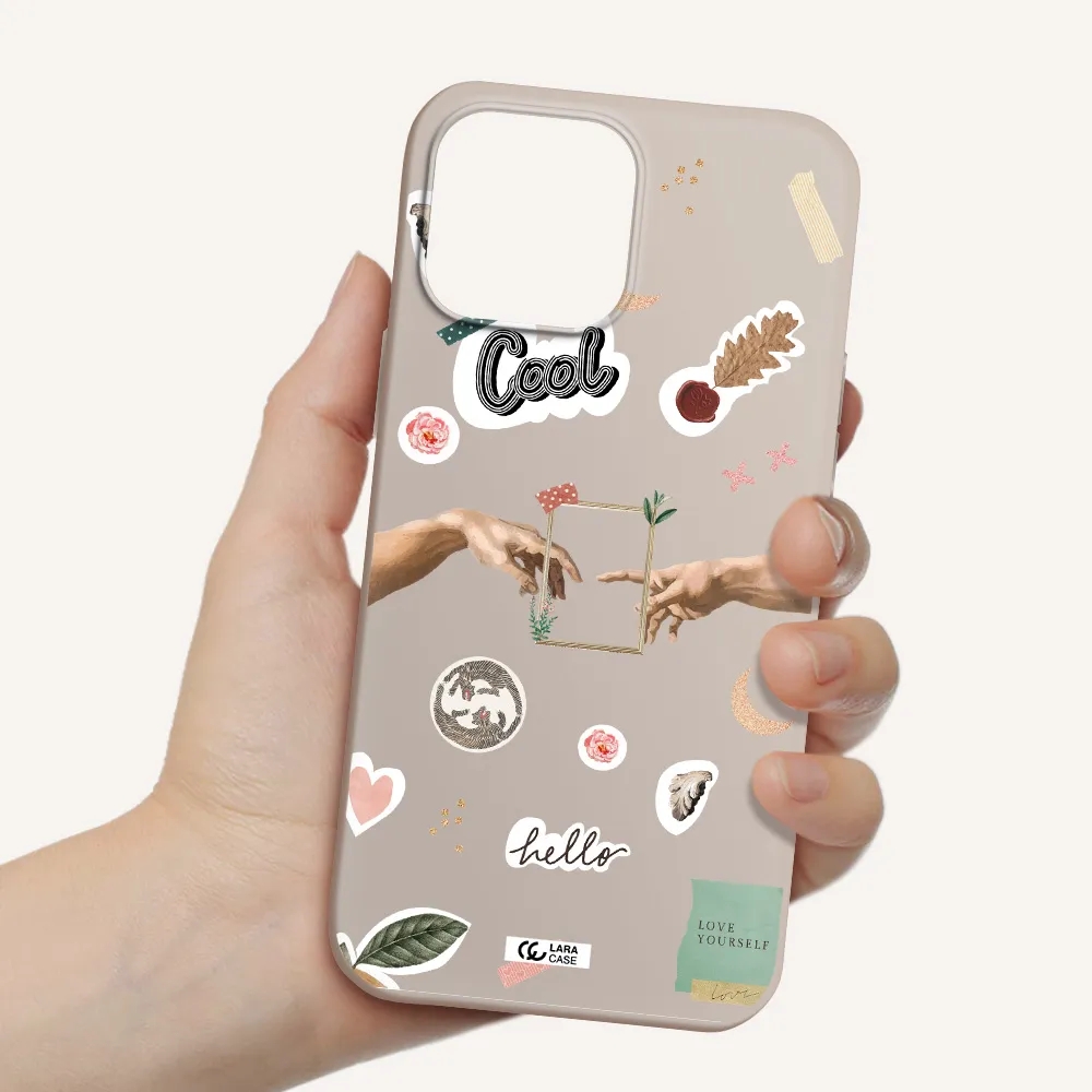 Creation Of Adam Apple iPhone 13 Pro Max Silicone Stone Case