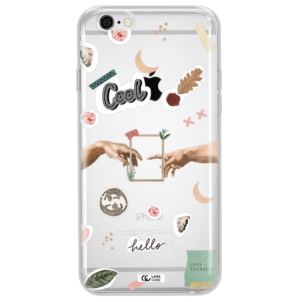 Creation Of Adam Apple iPhone 6 Clear TPU Case