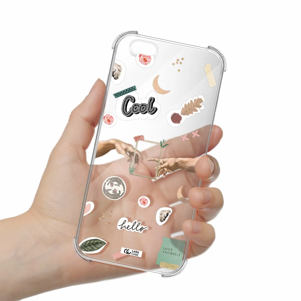 Creation Of Adam Apple iPhone 6 s plus Clear PC Case