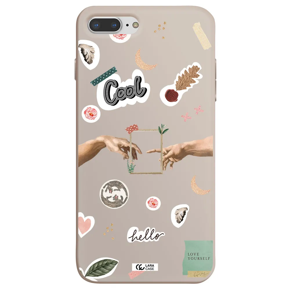 Creation Of Adam Apple iPhone 7 plus Silicone Stone Case