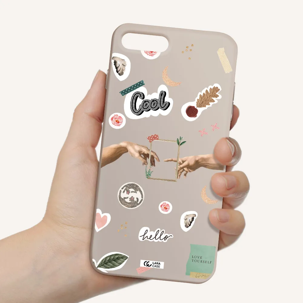 Creation Of Adam Apple iPhone 7 plus Silicone Stone Case