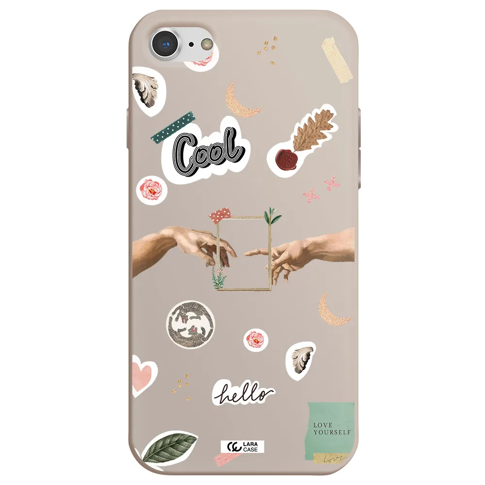 Creation Of Adam Apple iPhone 7 Silicone Stone Case