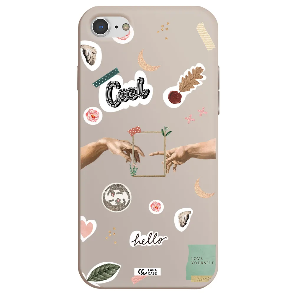 Creation Of Adam Apple iPhone 8 Silicone Stone Case