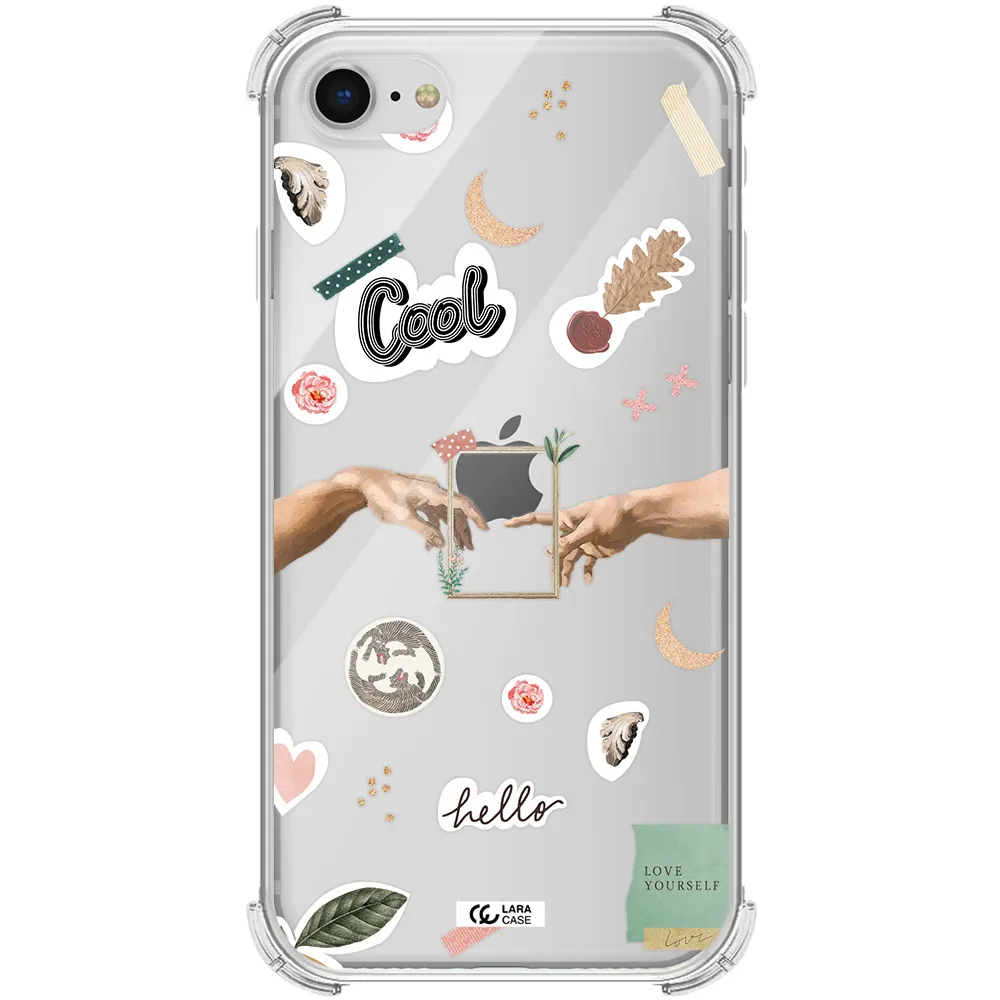 Creation Of Adam Apple iPhone se 2020 Clear PC Case