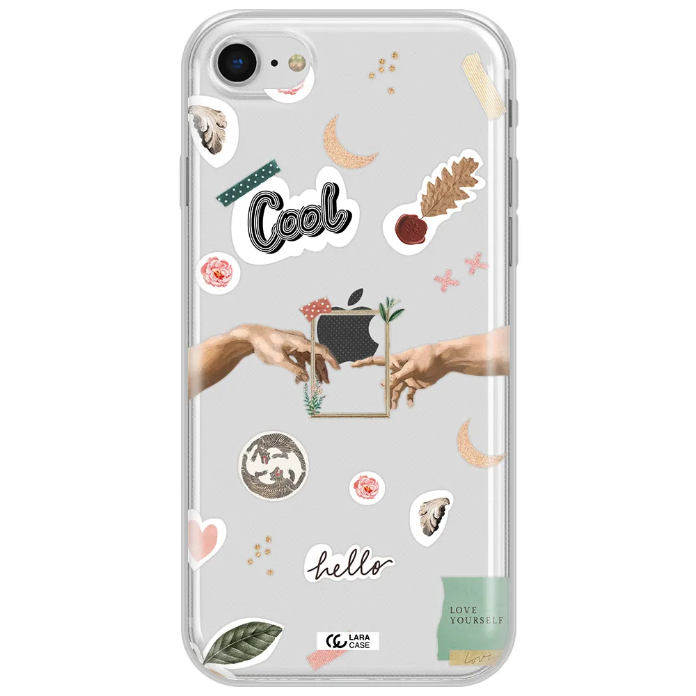 Creation Of Adam Apple Iphone Se 2020 Clear Tpu Case