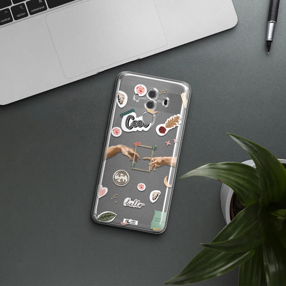 Creation Of Adam Huawei Mate 10 Pro Clear TPU Case