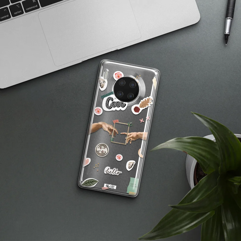 Creation Of Adam Huawei Mate 30 Pro Clear TPU Case