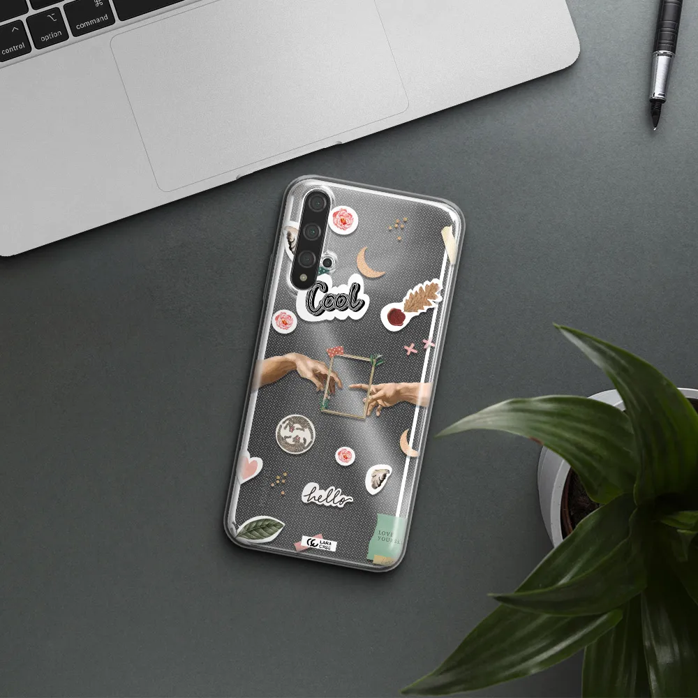Creation Of Adam Huawei Nova 5t Clear TPU Case