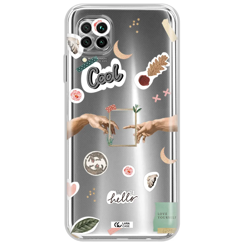 Creation Of Adam Huawei Nova 7I Clear Tpu Case