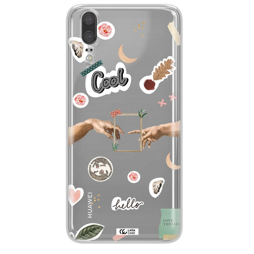 Creation Of Adam Huawei P20 Clear TPU Case