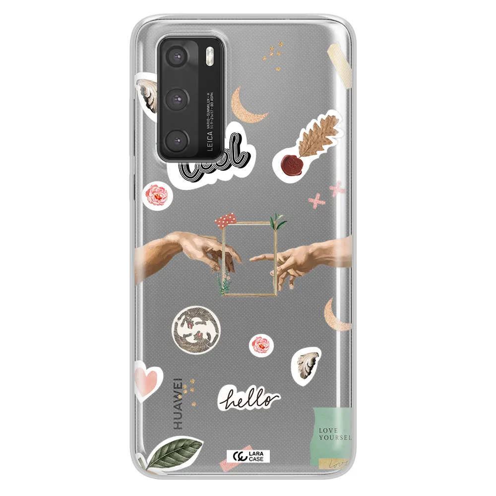 Creation Of Adam Huawei P40 Clear TPU Case