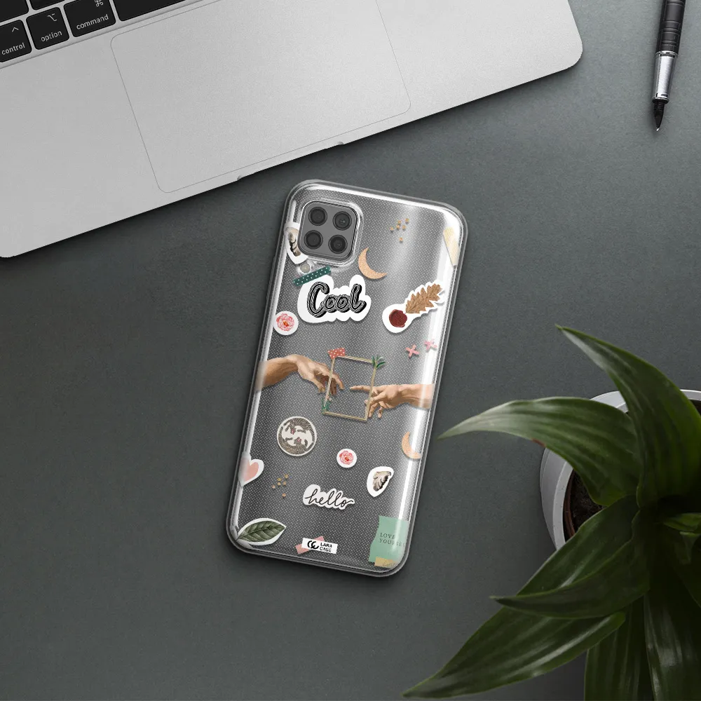 Creation Of Adam Huawei P40 Lite Clear TPU Case