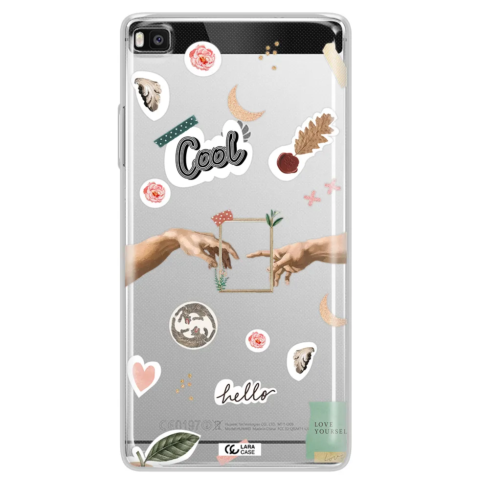 Creation Of Adam Huawei P8 Clear TPU Case