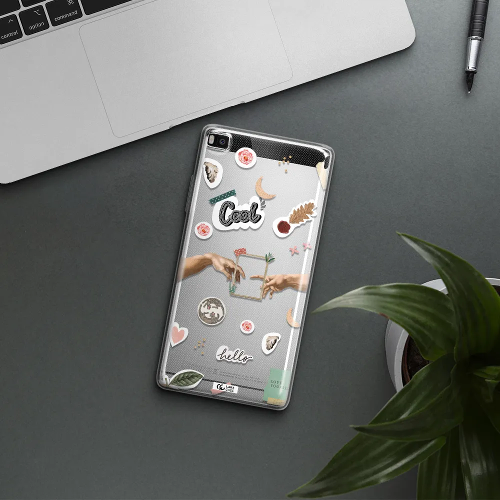 Creation Of Adam Huawei P8 Clear TPU Case
