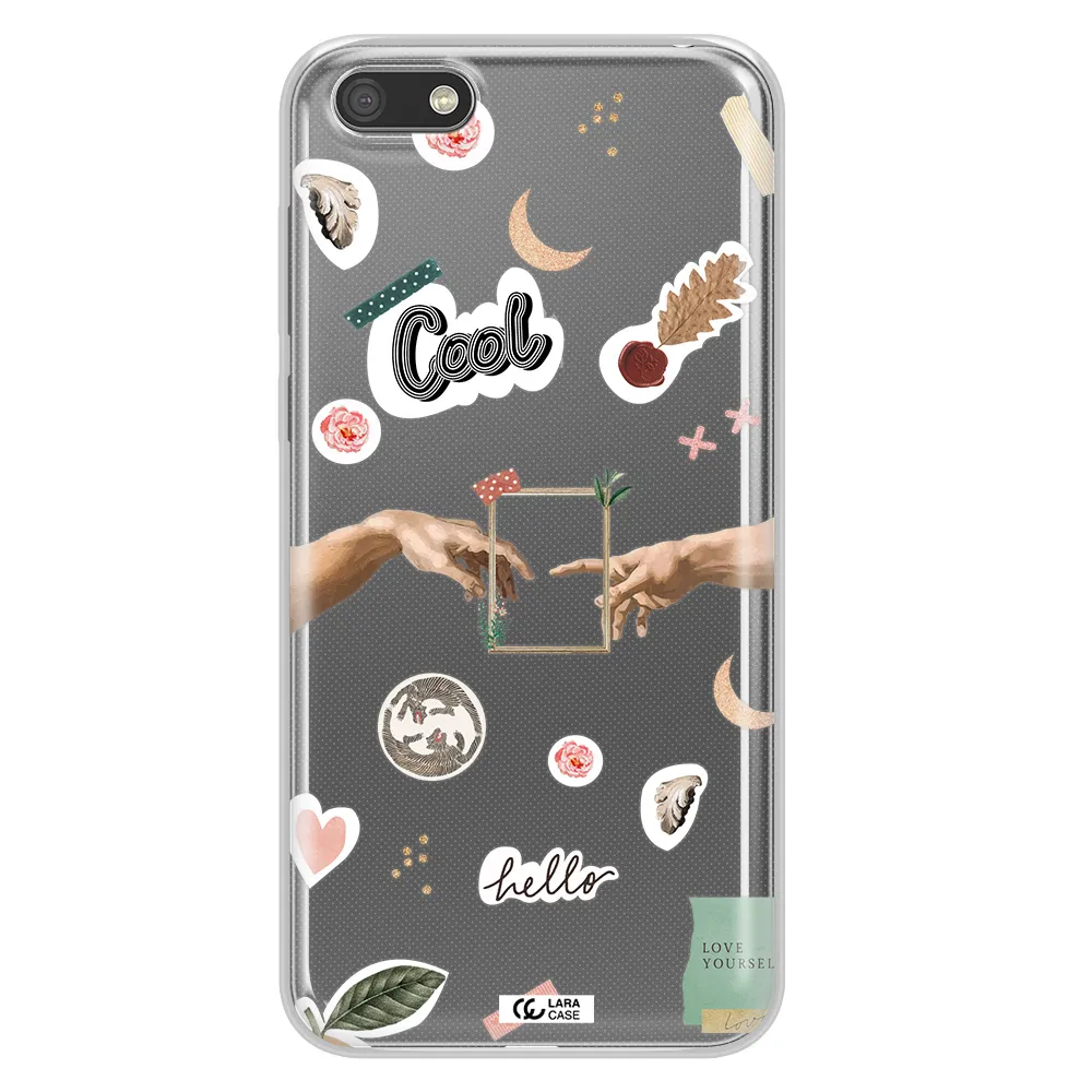 Creation Of Adam Huawei Y5 2018 Clear TPU Case