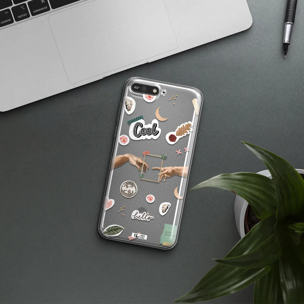 Creation Of Adam Huawei Y6 2018 Clear TPU Case