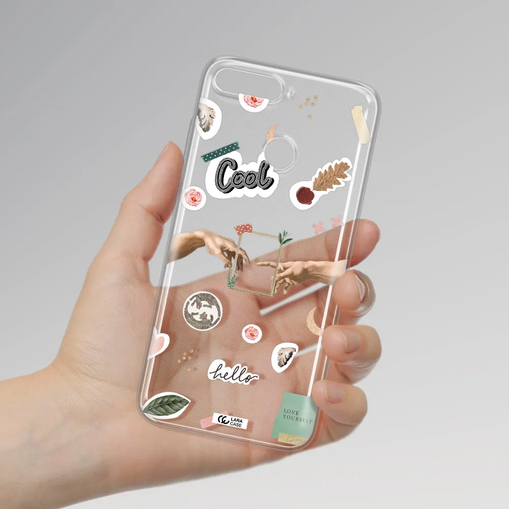 Creation Of Adam Huawei Y6 Prime 2018 Clear TPU Case