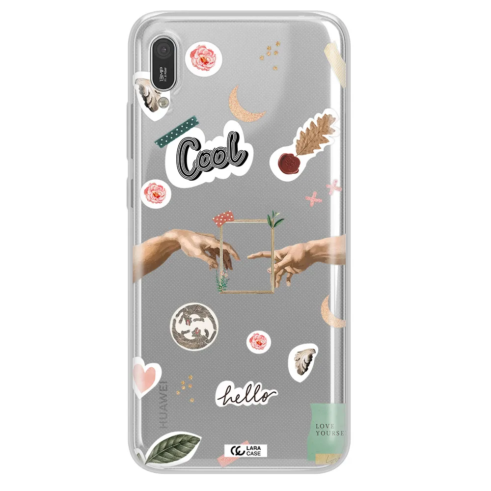 Creation Of Adam Huawei Y6 Pro 2019 Clear TPU Case