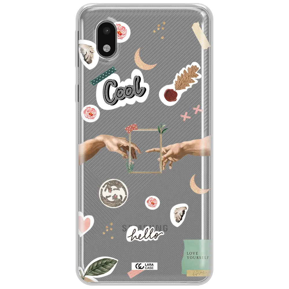 Creation Of Adam Samsung A01 Core Clear Tpu Case